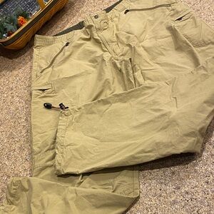 L.L. Bean Outdoors Men’s Active Pants WITH FLAWS Size 40 Inseam 34 Tan